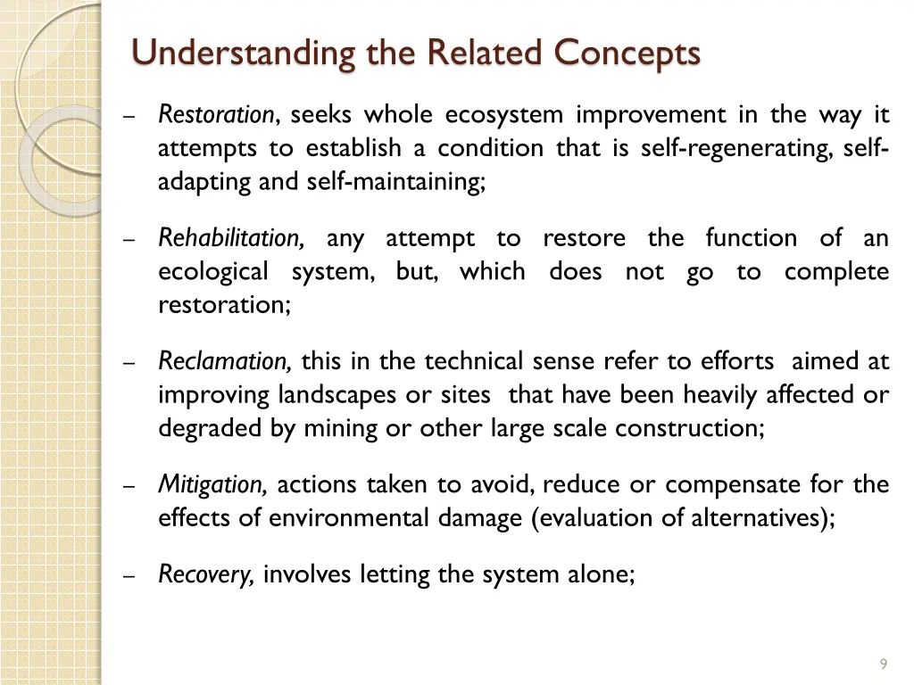 understanding the related concepts