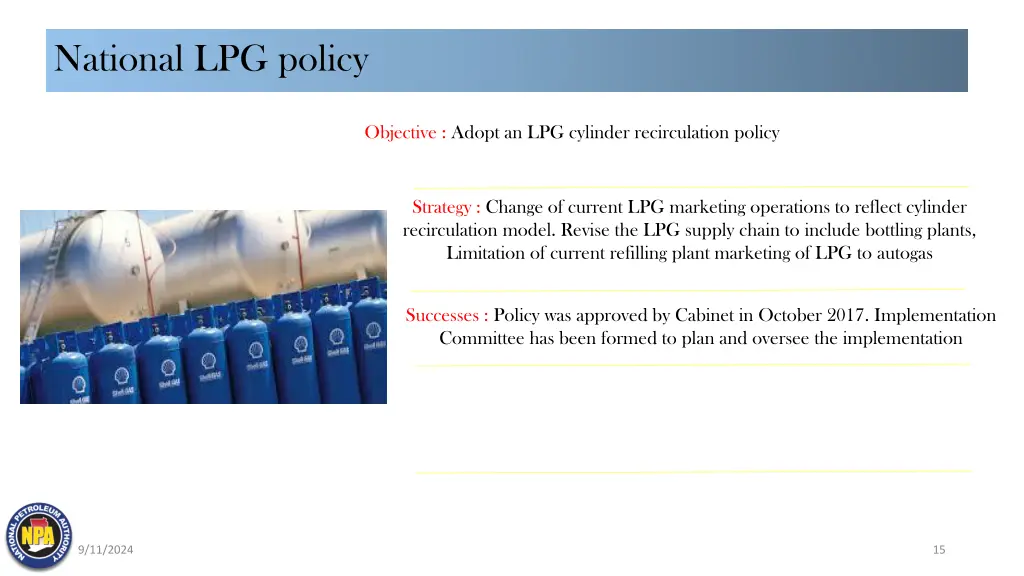 national lpg policy