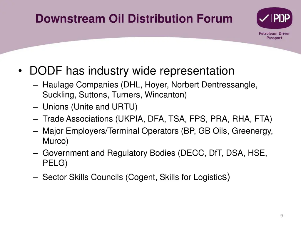 downstream oil distribution forum