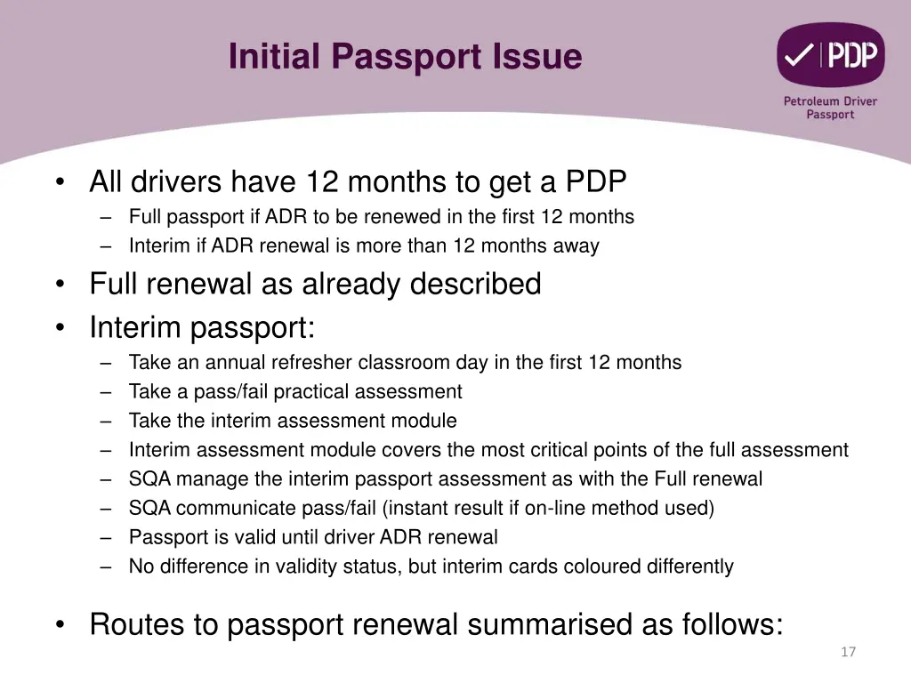 initial passport issue