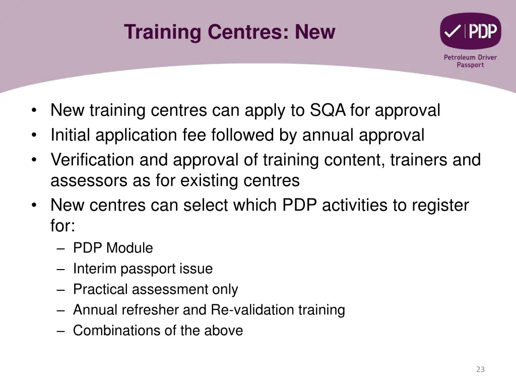 training centres new