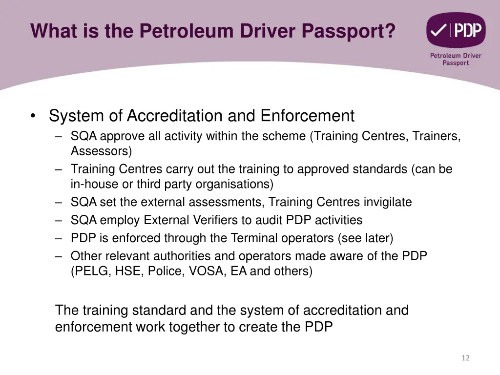 what is the petroleum driver passport 1