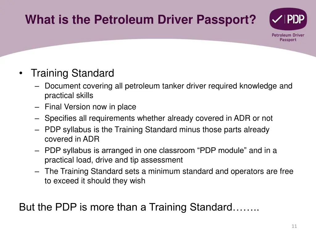 what is the petroleum driver passport