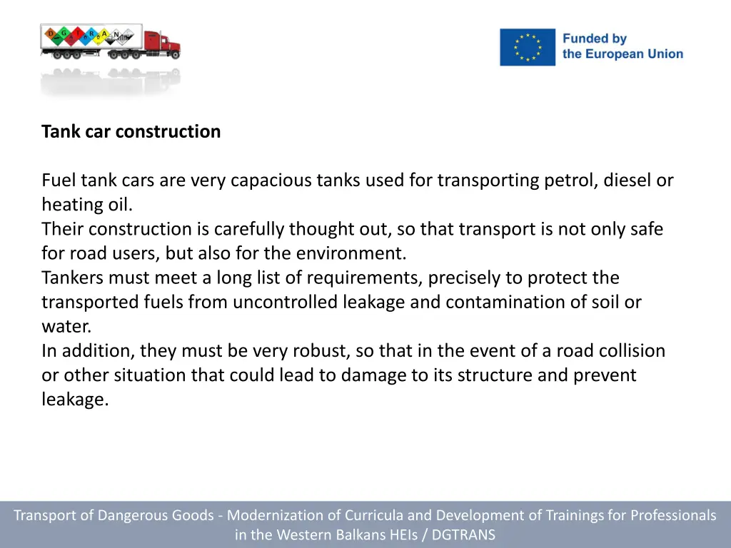 tank car construction