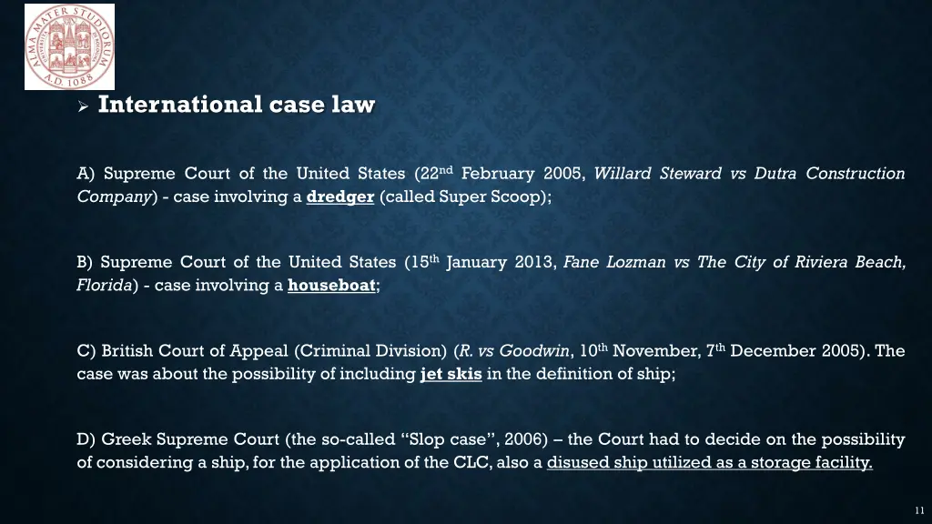 international case law