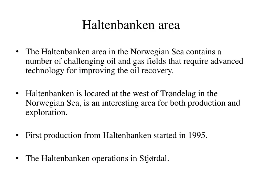 haltenbanken area