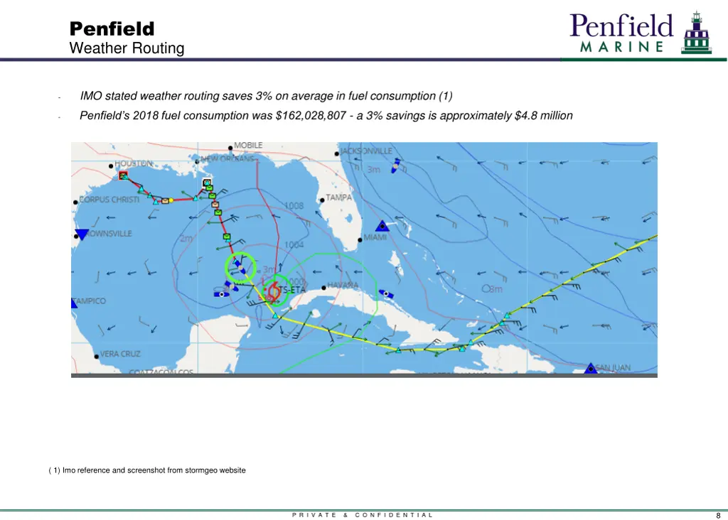 penfield weather routing