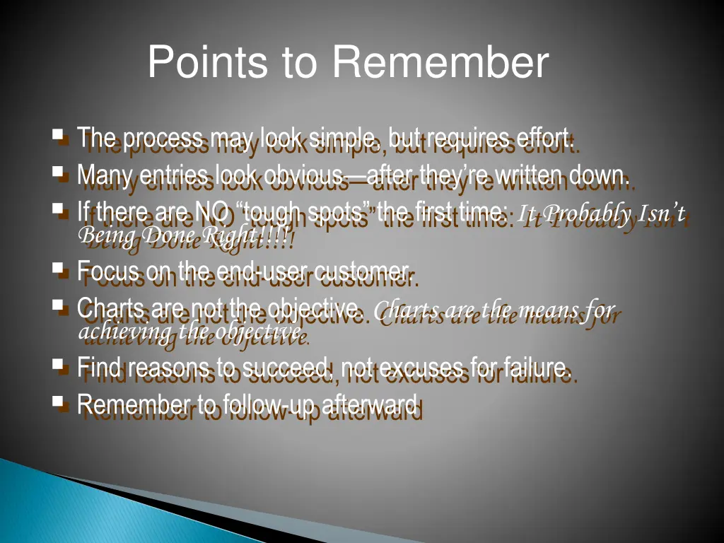 points to remember