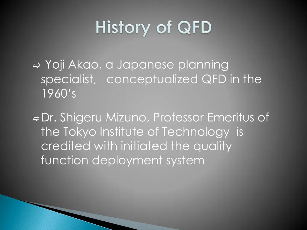 yoji akao a japanese planning specialist