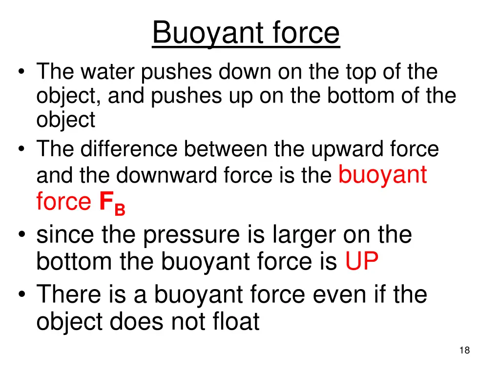 buoyant force 1