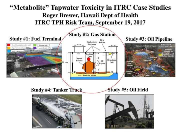 metabolite tapwater toxicity in itrc case studies