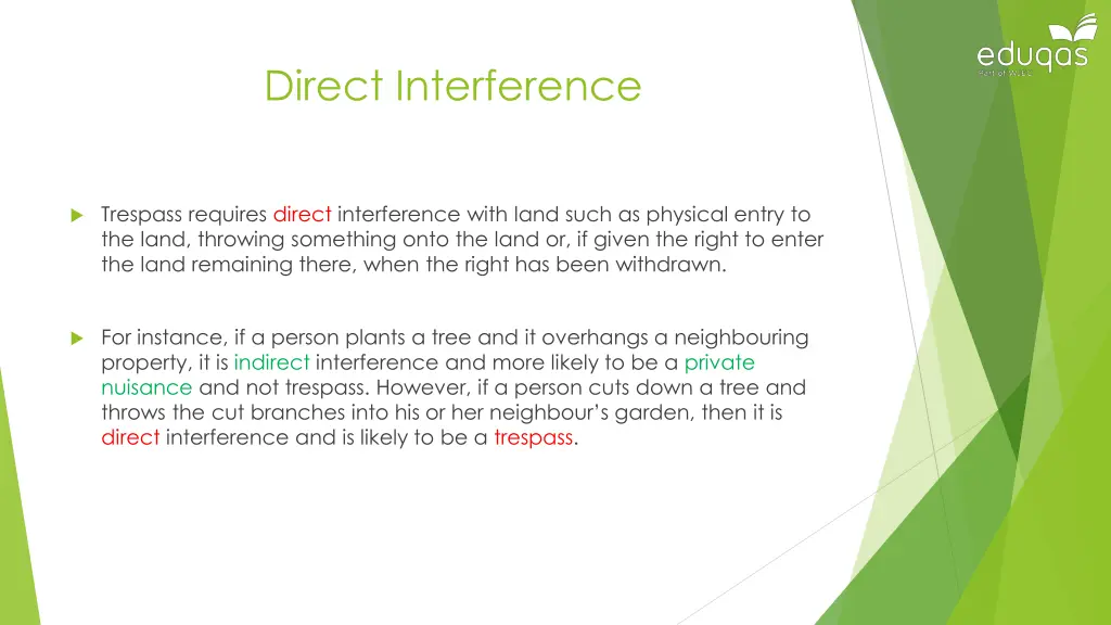 direct interference