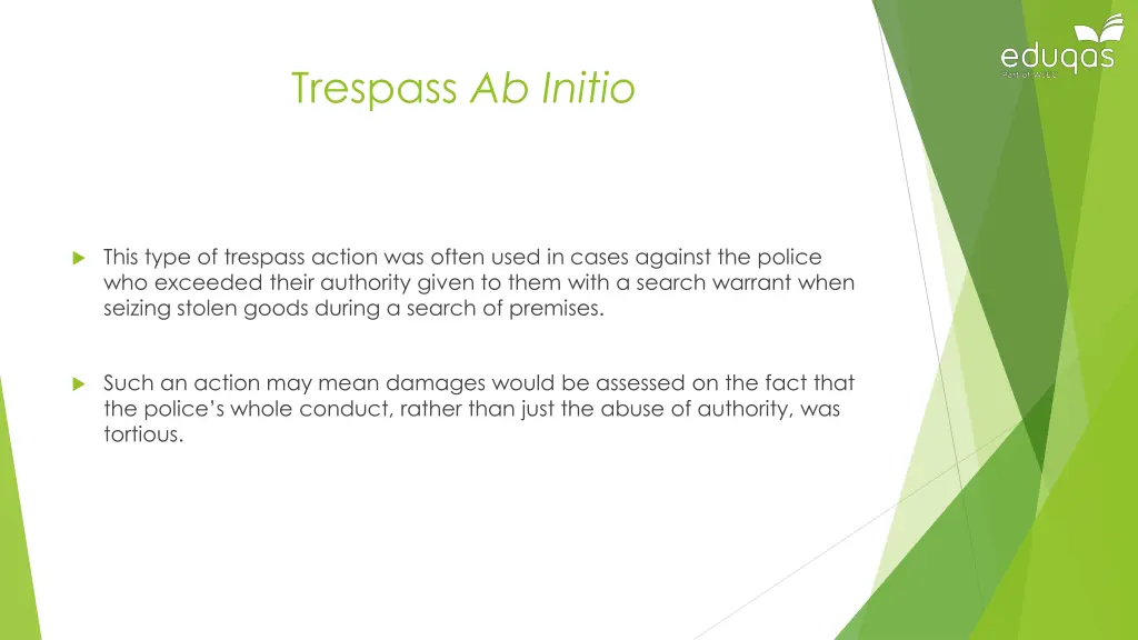 trespass ab initio 1