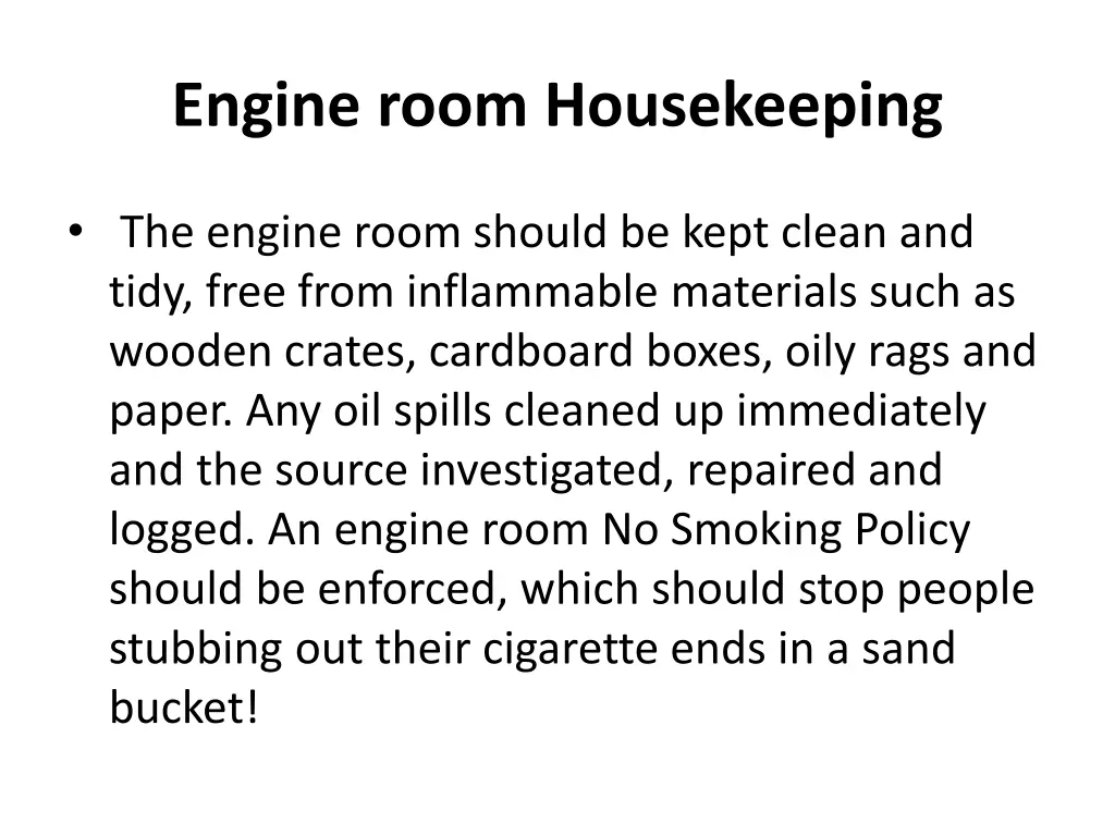 engine room housekeeping 1