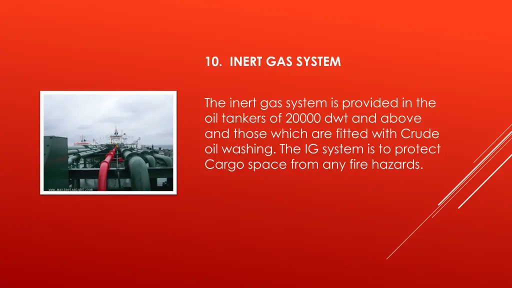 10 inert gas system