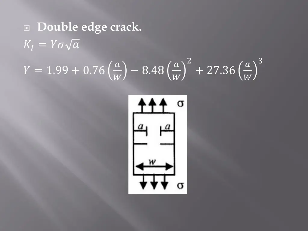 double edge crack