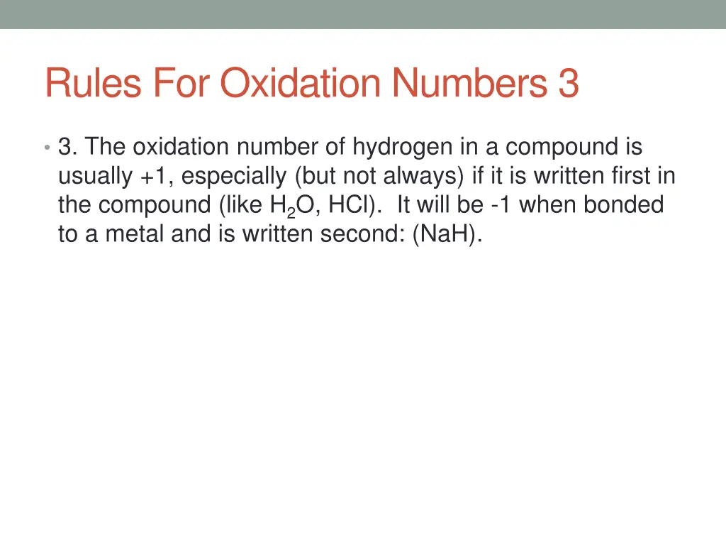 rules for oxidation numbers 3