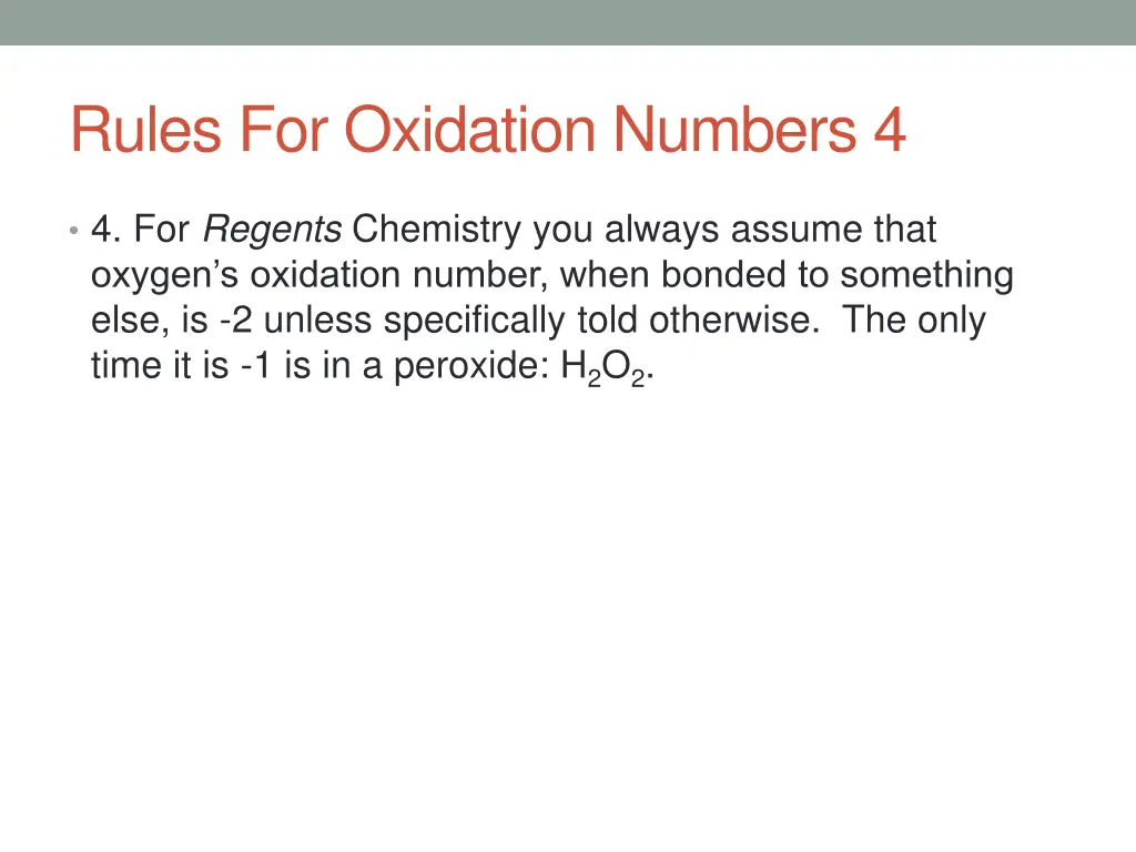 rules for oxidation numbers 4