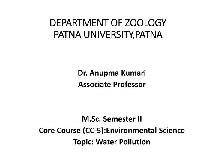 department of zoology department of zoology patna