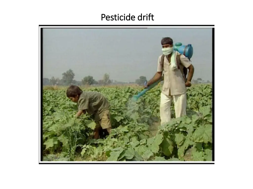 pesticide drift pesticide drift