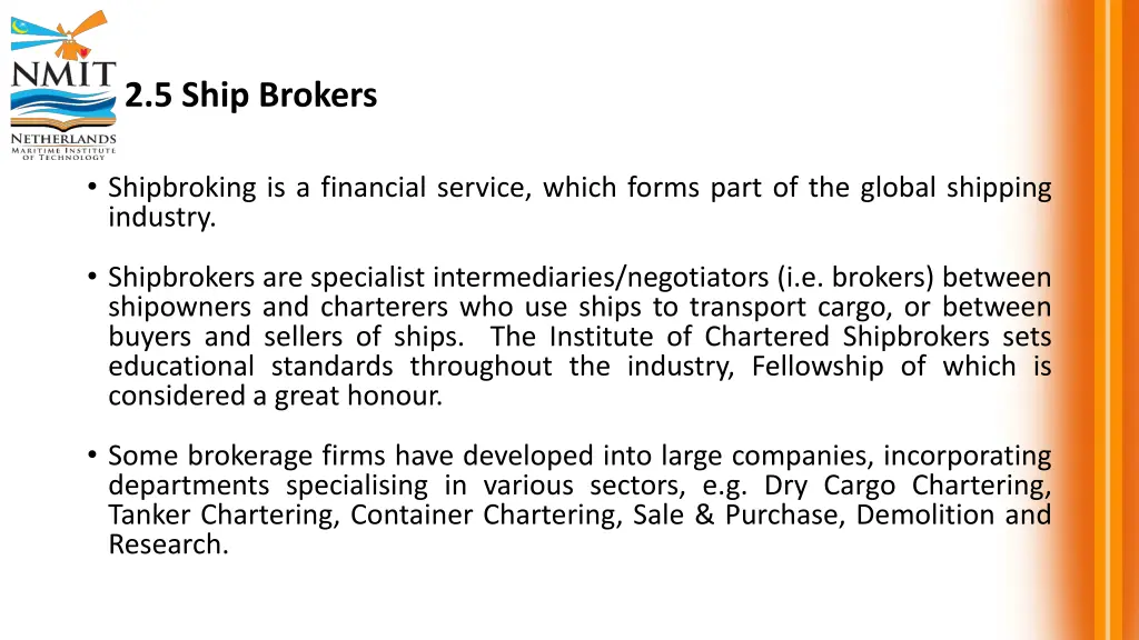 2 5 ship brokers