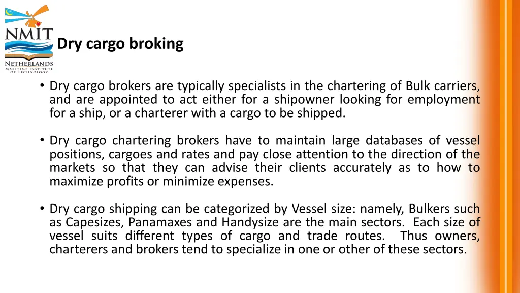 dry cargo broking