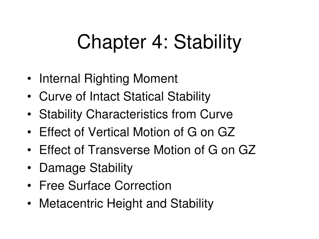 chapter 4 stability