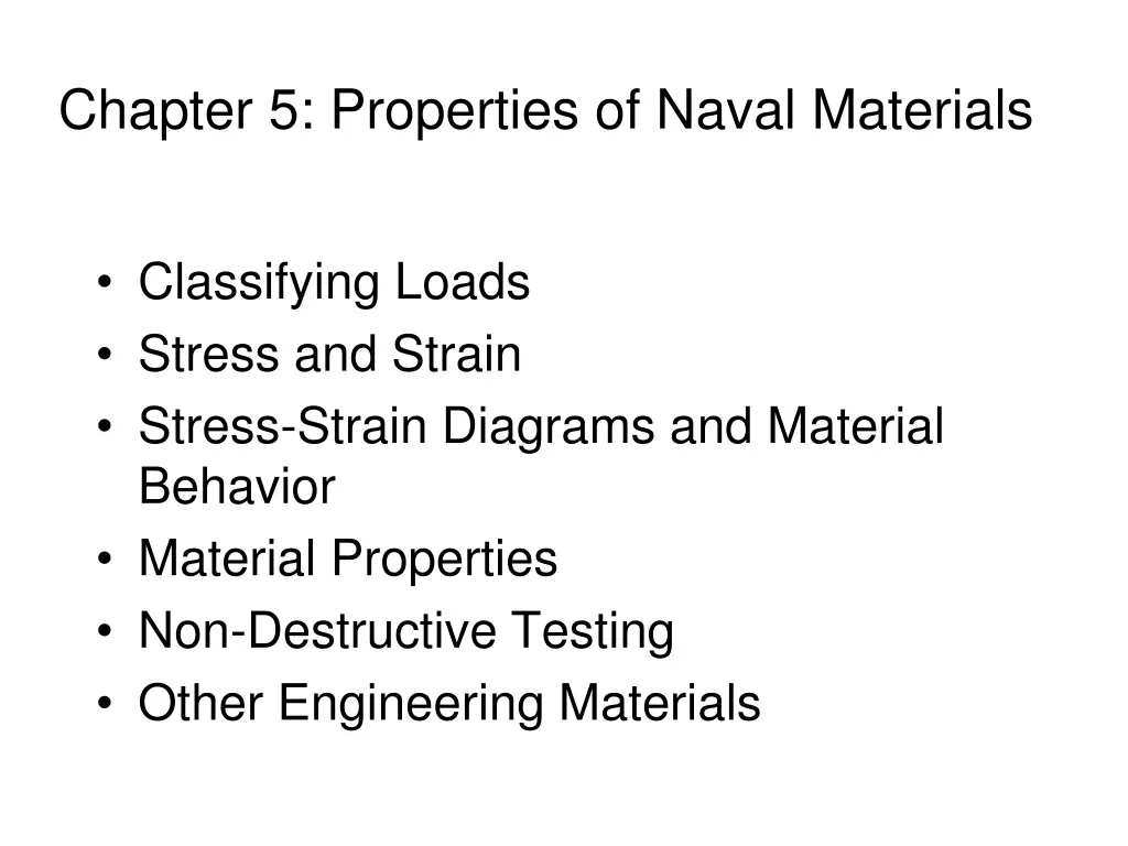 chapter 5 properties of naval materials