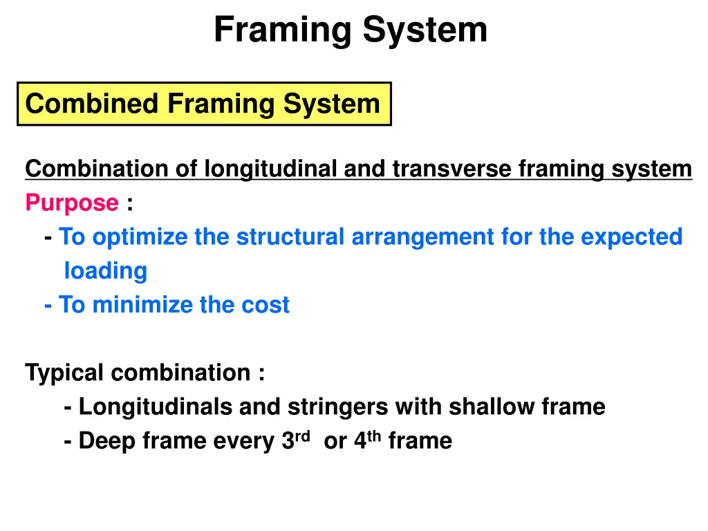 framing system 3