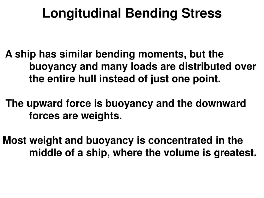 longitudinal bending stress 1