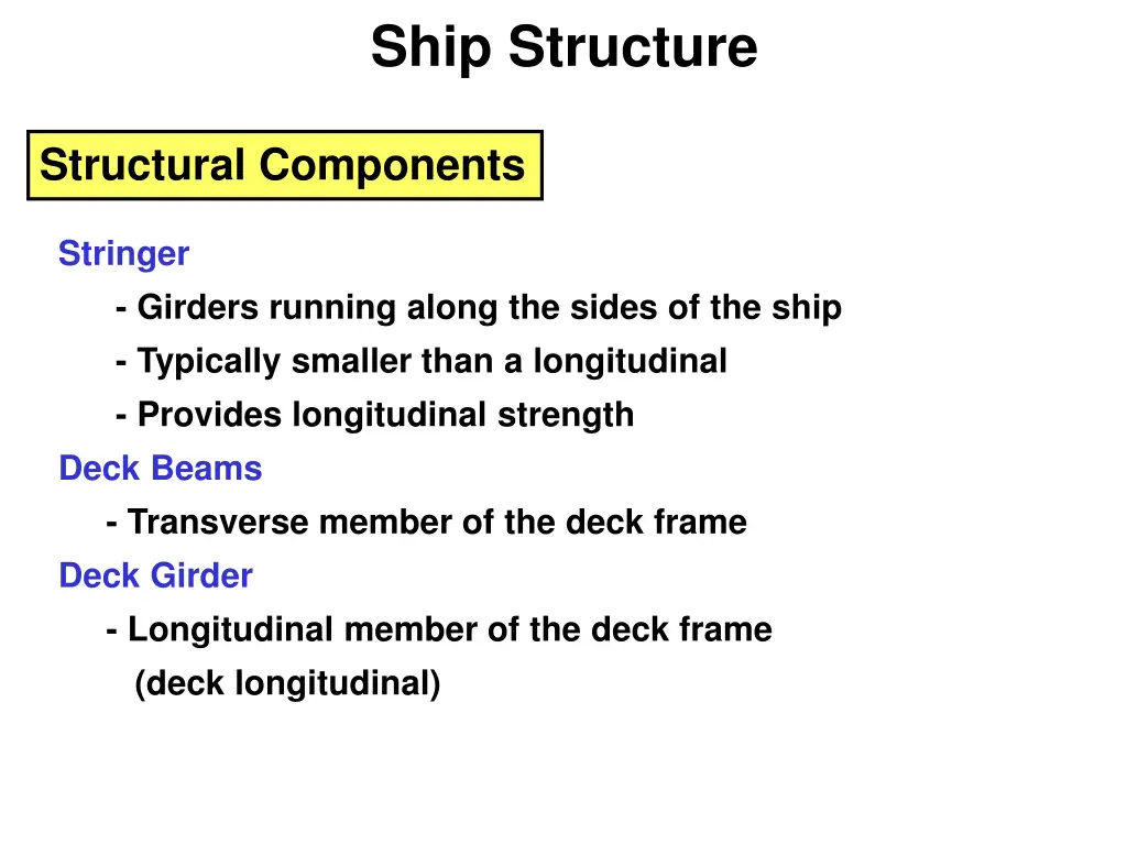 ship structure 1