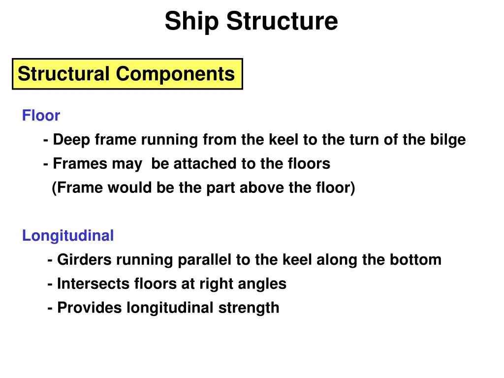 ship structure