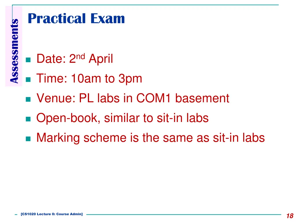 practical exam