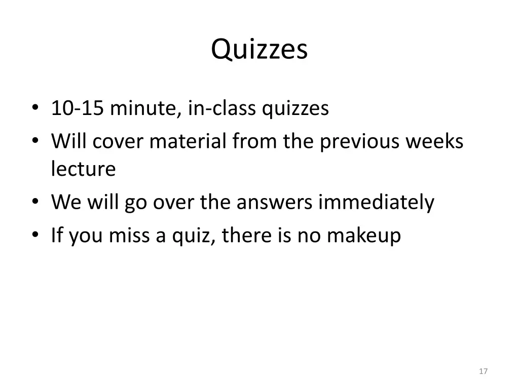 quizzes