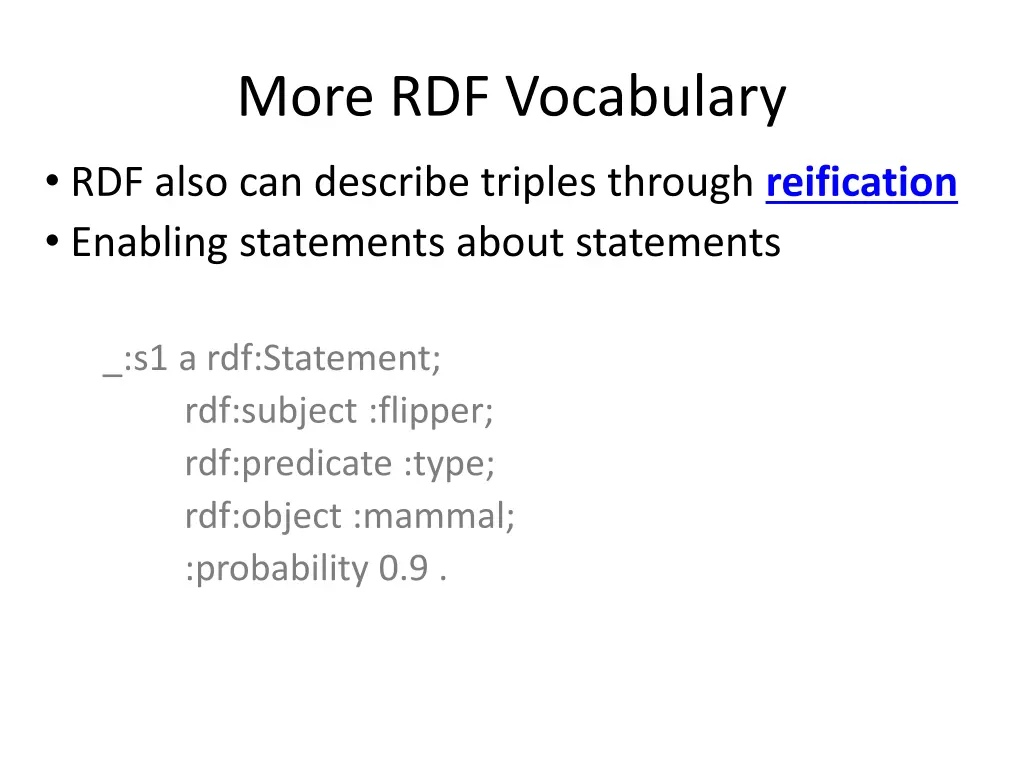 more rdf vocabulary 2