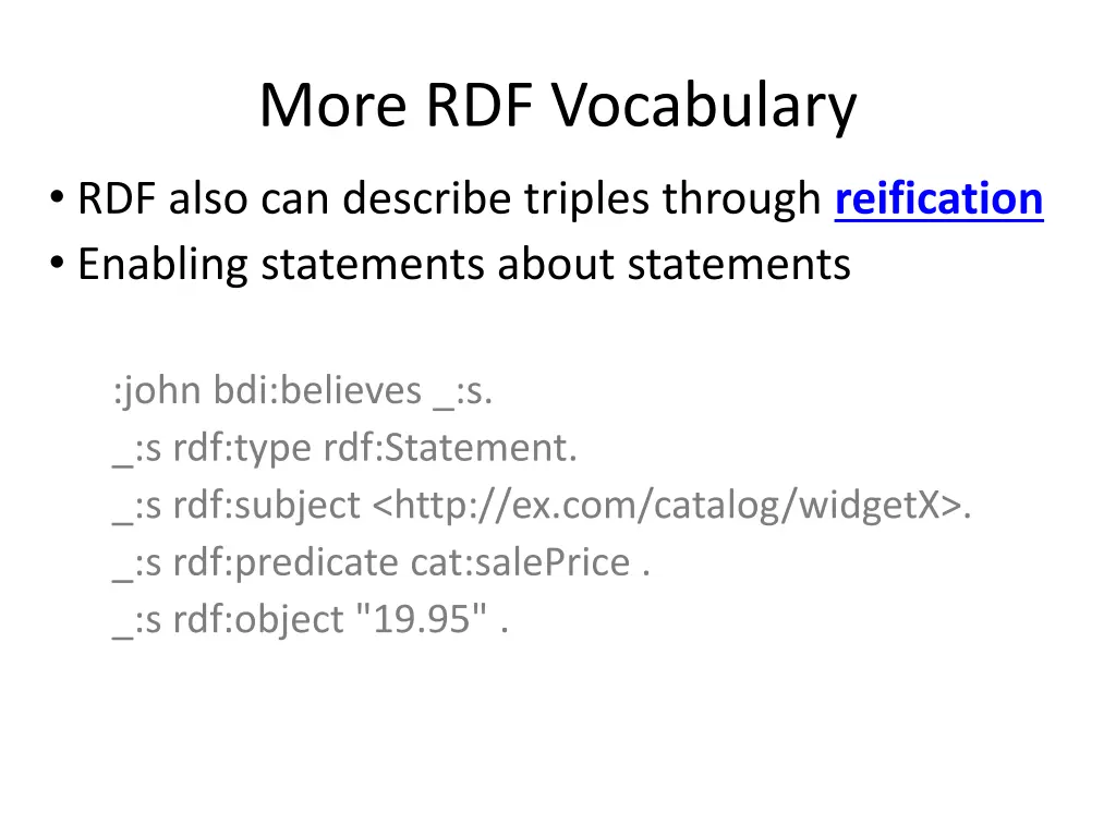 more rdf vocabulary 3