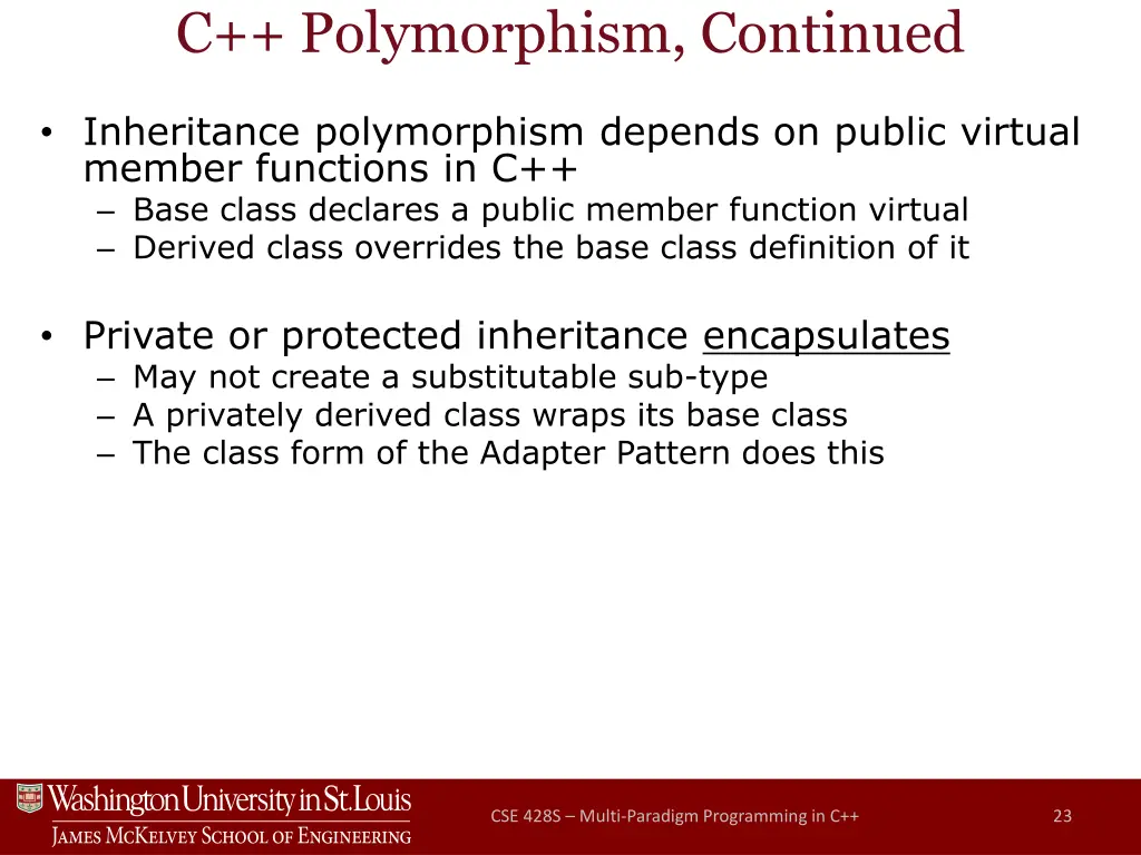 c polymorphism continued