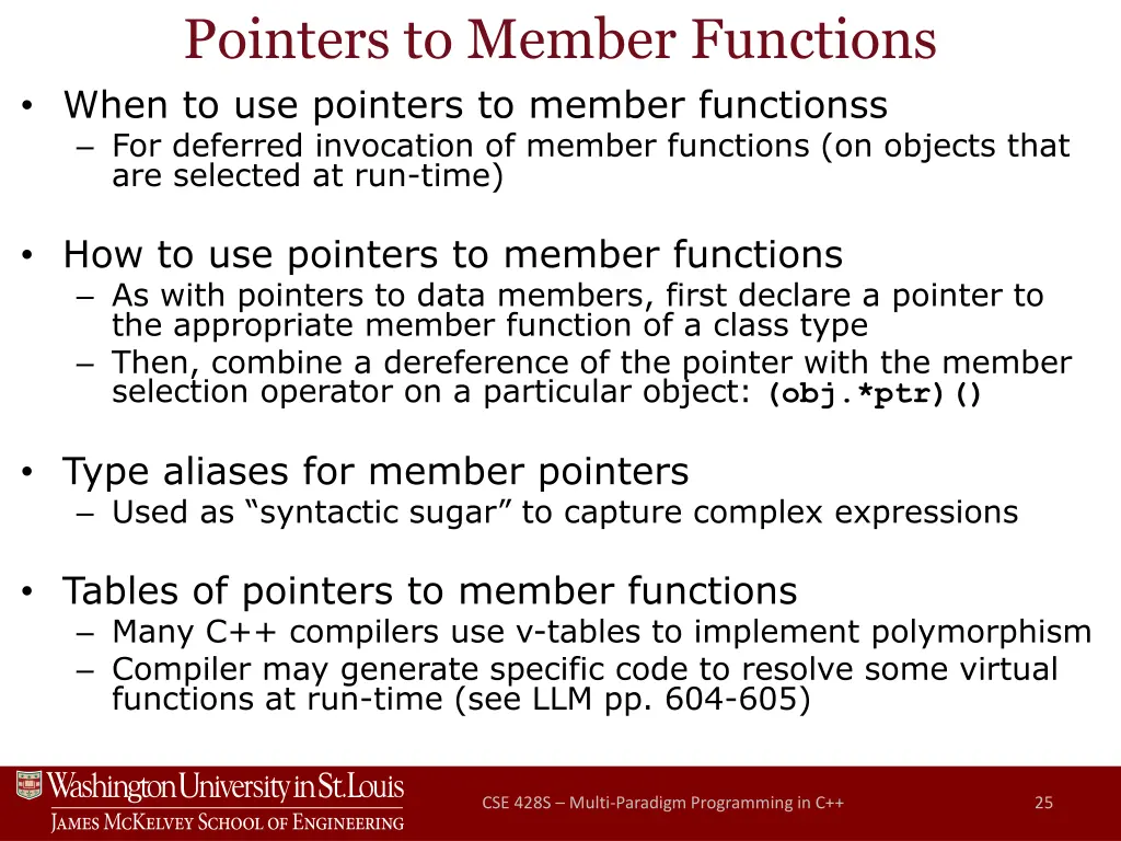 pointers to member functions when to use pointers