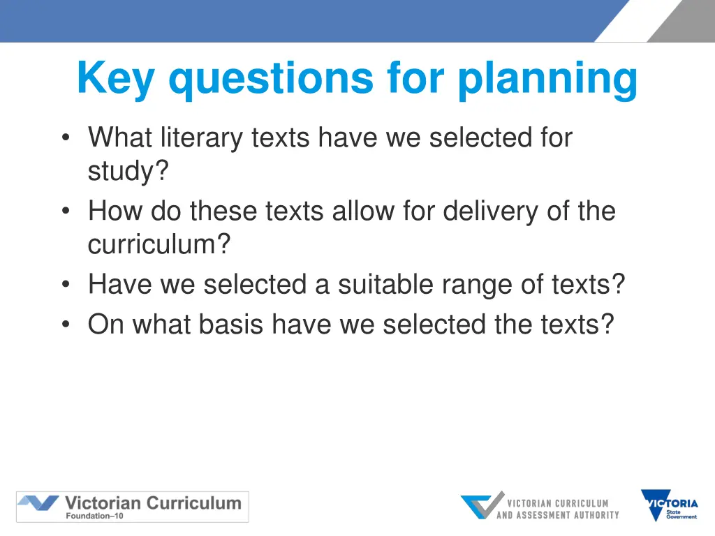 key questions for planning 1