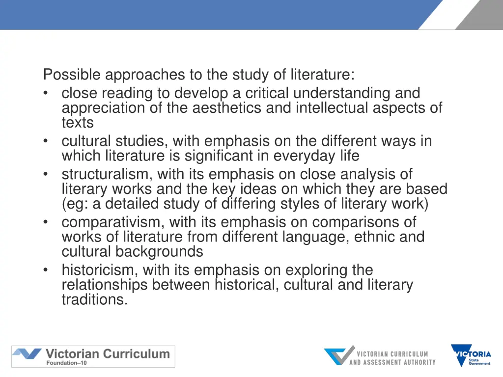 possible approaches to the study of literature