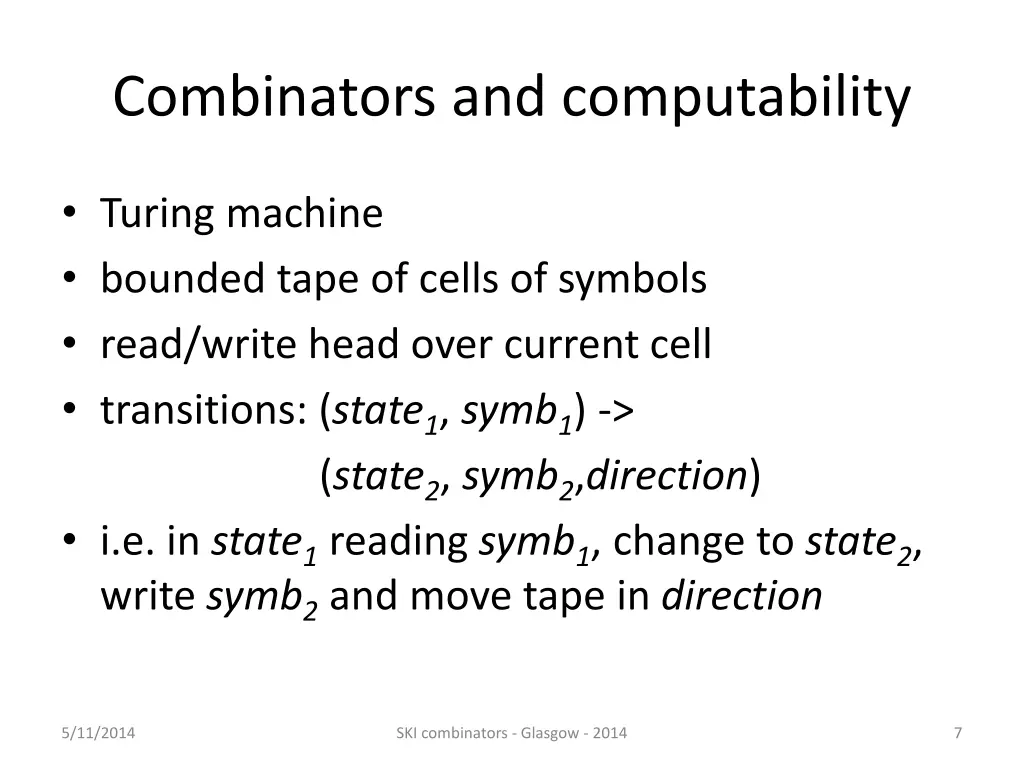 combinators and computability 4