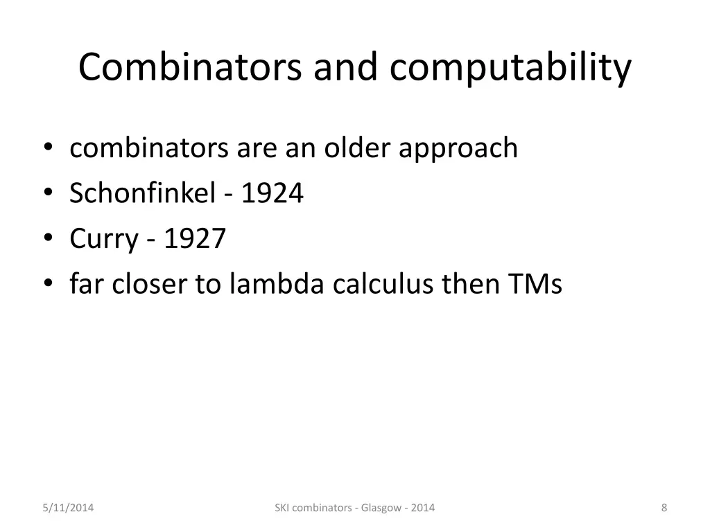 combinators and computability 5