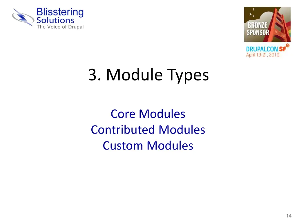 3 module types