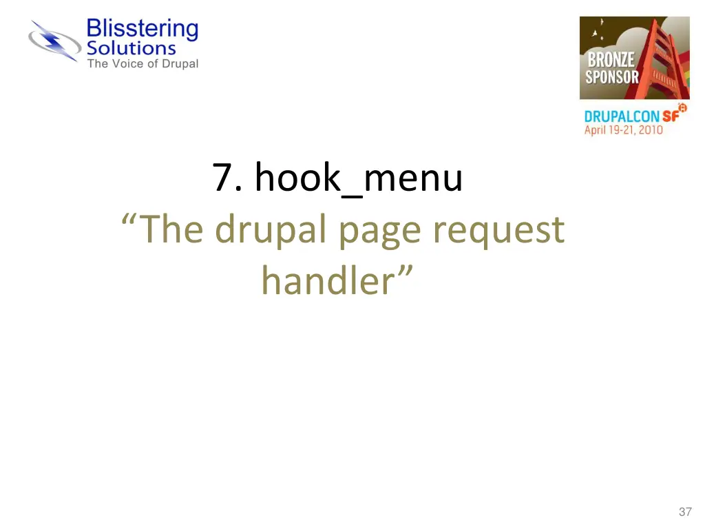 7 hook menu the drupal page request handler