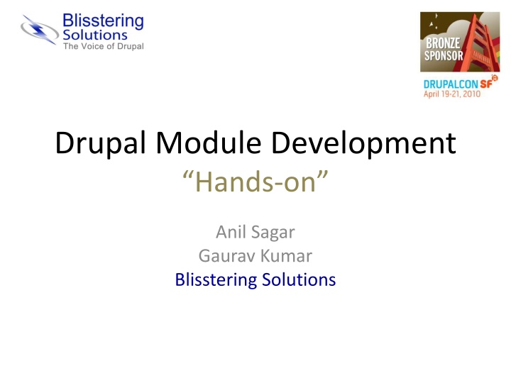 drupal module development hands on