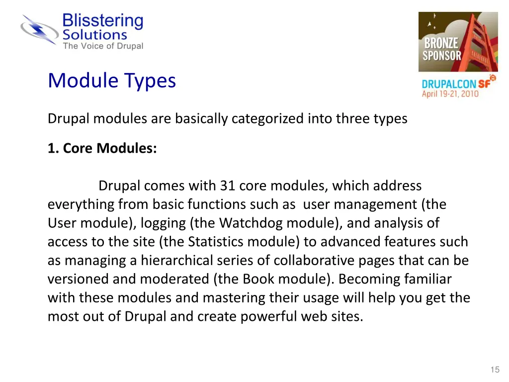 module types