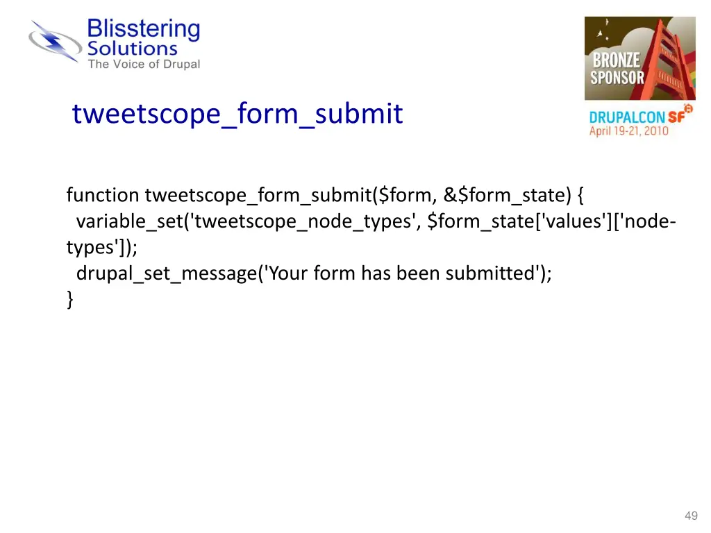 tweetscope form submit