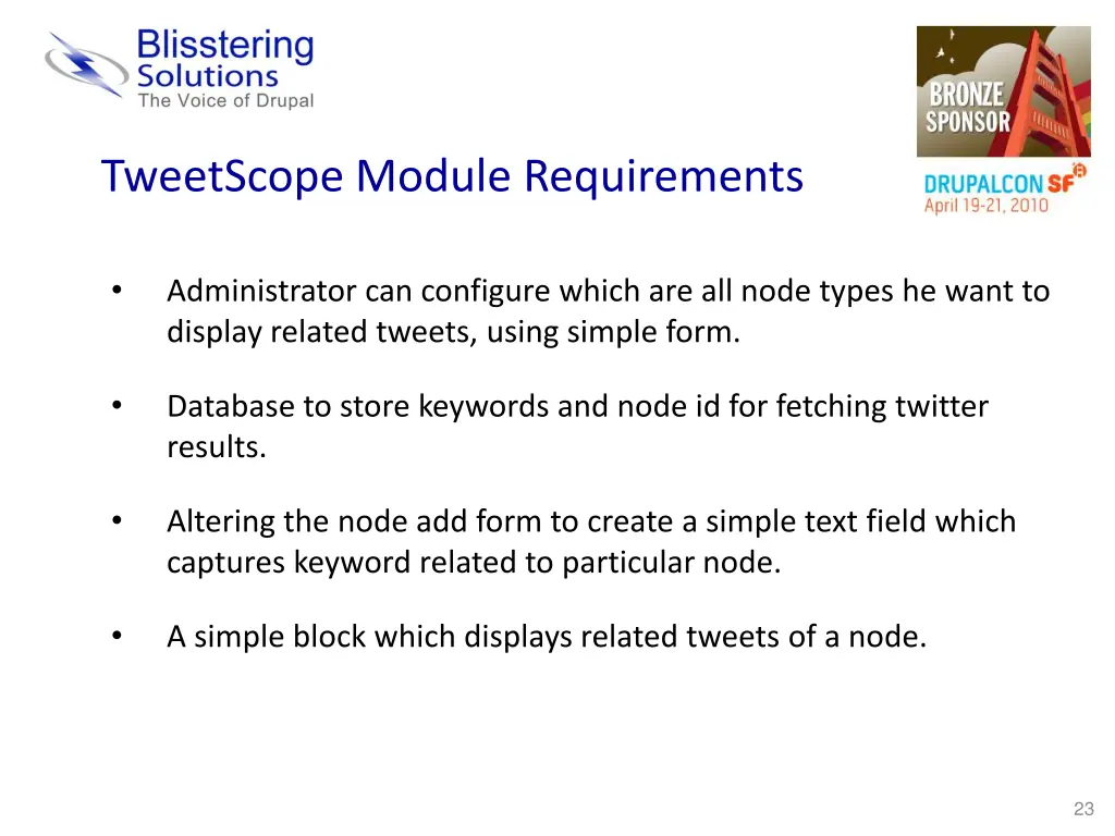 tweetscope module requirements