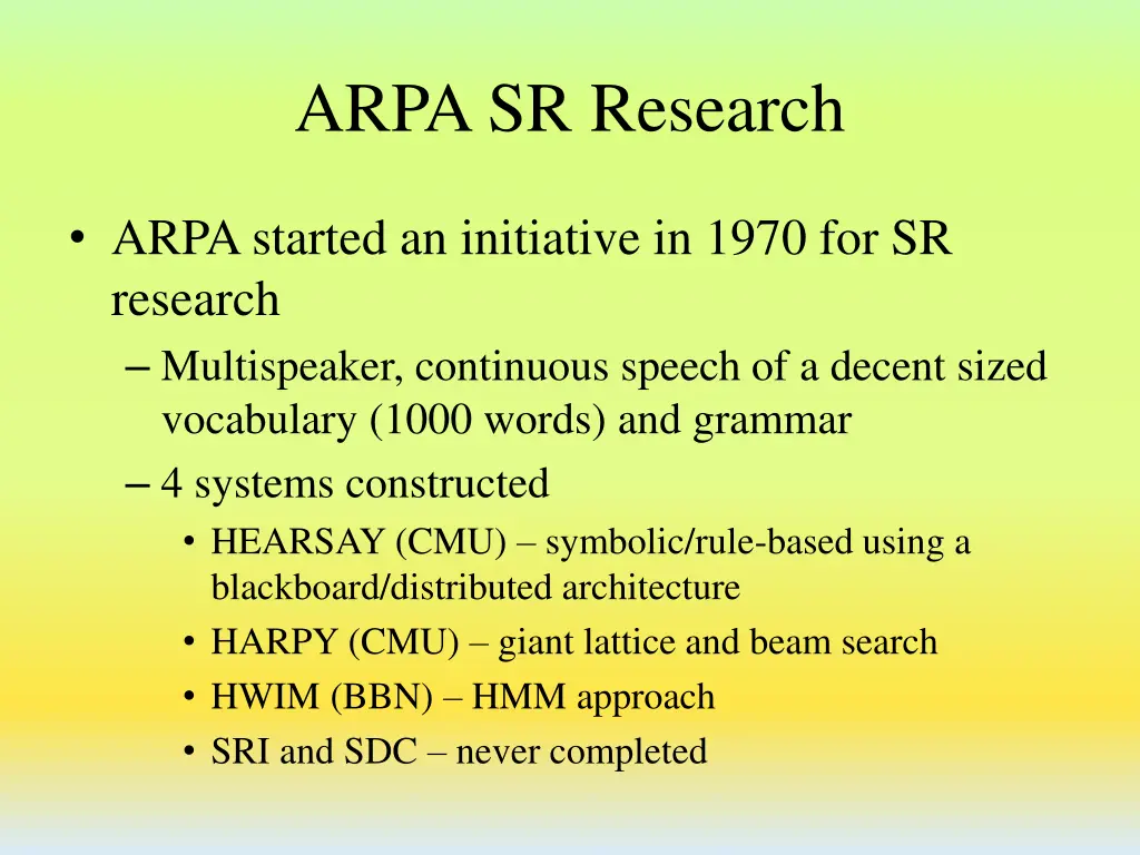 arpa sr research