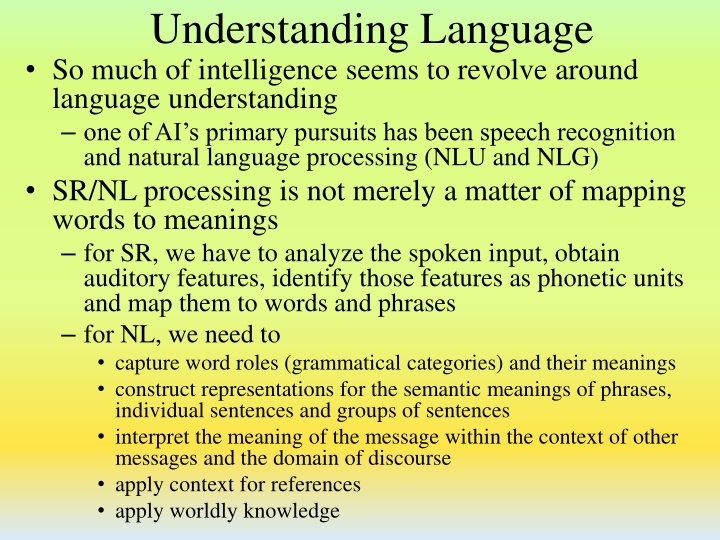 understanding language so much of intelligence